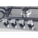 Hon surface MBS PG-604, gas, 4 burners, mechanical repr.-e, silver
