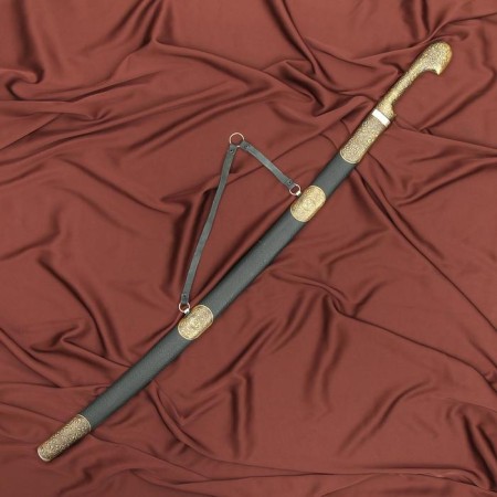 Caucasian checker, souvenir "shamil" Set-leather/brass-6