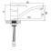 ACCOONA A84203 kitchen mixer, single -leaf, medium surplus, silumin, chrome