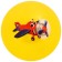 Children's ball zabiaka, d = 22 cm, 60 g, color mix