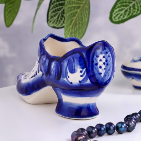 Souvenir "Ship", 16 x 6cm, Gzhel, Porcelain-2