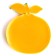 Decor silicone "Mandarins" set of 5 pcs., Size 1 pc. - 3.4 × 3.6 × 0.3 cm, glue pads