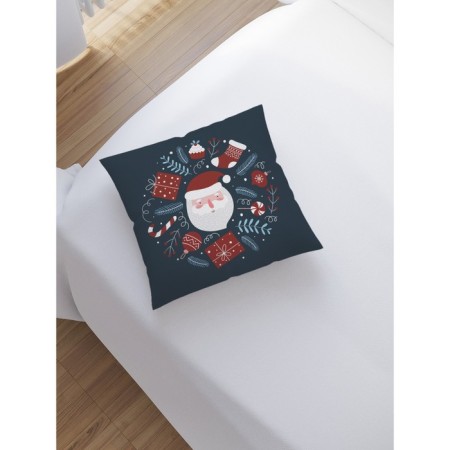 Pillowess decorative "Happy Santa Claus", on a zipper, size 45x45 cm-1