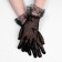Carnival gloves lace, black, short