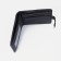 Men's purse on the button, a department for bills, for cards, black color