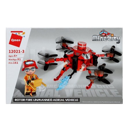 Block designer for boys Firewright quadrocopter, 161 details-1