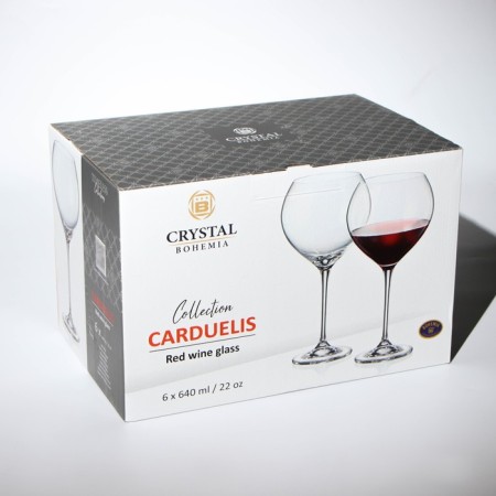 A set of glasses for wine Carduelis, glass, 640 ml, 6 pcs-3