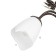Susana chandelier 5x15W E27 brown/gold 58x58x32cm Bayerlux