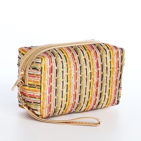 Lightning cosmetic bag, beige color