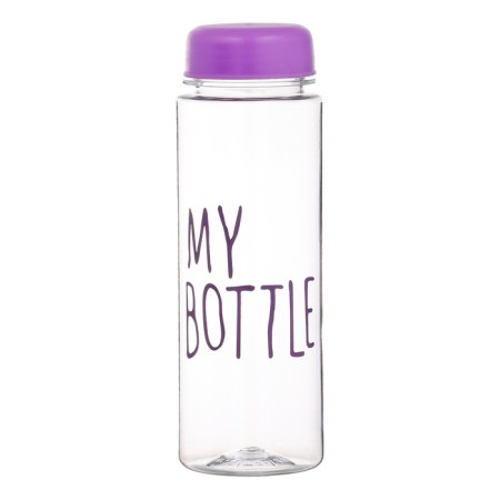 Water bottle, 500 ml, My Bottle, 19.5 x 6 cm, Czech in the kit, purple-2