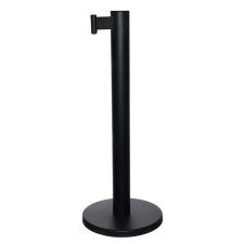 The fence stand is black, with an exhaust ribbon-280cm, black, height-90cm, d-6cm, floor D-32cm