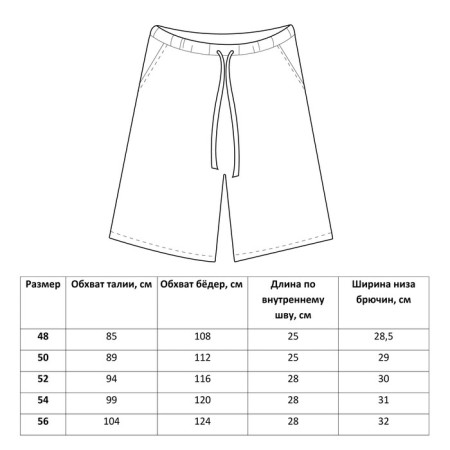 Men's shorts Minaku: Casual Collection Man Graphite Melange, Rr. 48-8