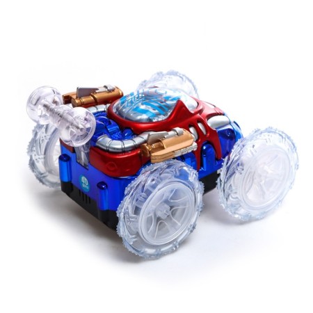 Radio-controlled “Trick” car, works on batteries, lighting effects, blue color, blue-3
