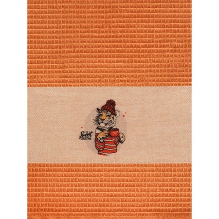 A set of wuffed napkins Diva Afrodita "Tiger", size 40x60 cm, 2 pcs-2