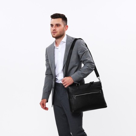 Male bag, black color