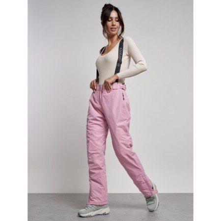 Semi -combinezone ski insulated female winter, size 44, pink color-21
