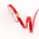 Plastic tape "Metal", 1.2cm x 45m, red