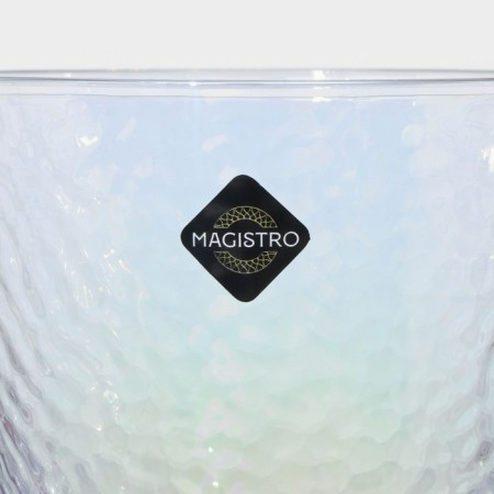 Glass glass Magistro "Pearls", 250 ml, pearl color-6