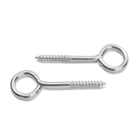 Shurup-ring, tundra, with dowel, 4x50 mm, white zinc, 6 pcs-6