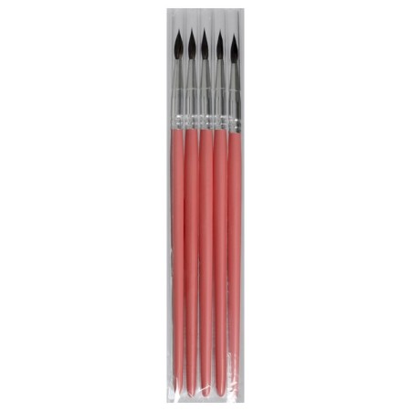 Squirrel brush mix mixed, haana draw No. 3 (hair length 15 mm), short handle matte-3