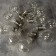 Garland “thread” 3 m dews with nozzles “volumetric bulbs”, IP20, silver thread, 100 LED, glow warm white, 3.5 in