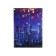 A4 notebook, 100 sheets, sewing, “Night City”, Cardboard 7BC cover, glossy lamination, block 60g/m2