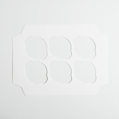 Capcake box, confectionery packaging, 6 cells "Love", 23 x 16 x 10 cm-4