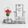 Sanding clock "Rose", souvenir, with backlight, 15 x 9 x 14 cm