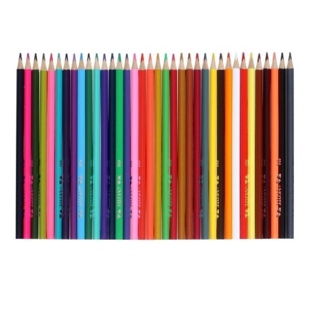Pencils of 36 colors, Devente Trio Mega Soft, three -sided case, super soft, 4m, 3 mm neckline-3