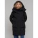 Coat insulated winter female, size 48, black color