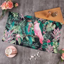 Ethel towel Tropical Parrots 40x73 cm, 100% cotton, sarzha 190 g/m2