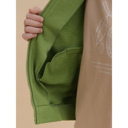 Bomber for the boy Pelican, height 116 cm, khaki color-9