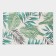 Palm branch rug for the house, 40 × 65 cm, green color