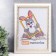 Photo frame plastic 21x30 cm white (781)