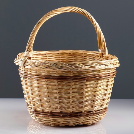 Basket "Autumn", 44 × 35 × 25/42 cm, manual weaving, willow