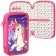Penal 2 sections, 125x205x40 mm, laminated cardboard, Minnie Mouse and unicorn