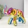 Souvenir Ceramics "Geometry. Elephant" Yellow Chameleon 11x26x18 cm