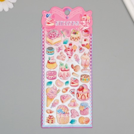 Plastic sticker soft "sweet life" mix 24x10 cm-1