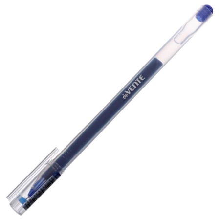Gel pen 0.5 mm, Devente Kilometrico, blue ink, increased ink, length 1200 m, transparent case, disposable-2