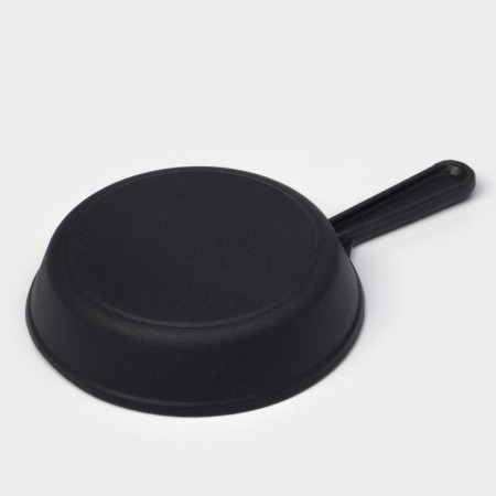 Pan -casting cast iron magma, d = 14.5 cm, h = 3 cm, cast -iron handle-3