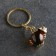 Souvenir-codes "Frog with a ball", brass, amber