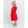 Baby robe, height 98 cm, red color