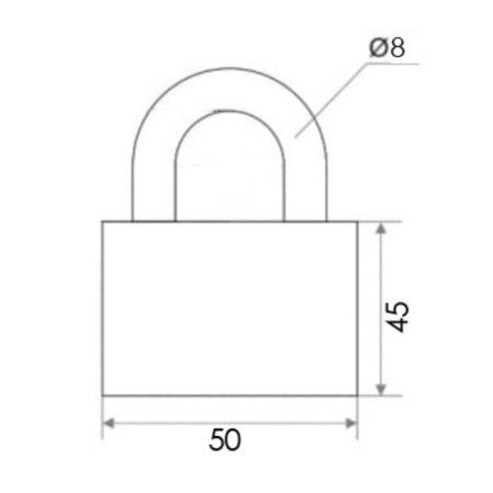 Sibrtekh-hinged castle ZNO2-26, 50 mm-1