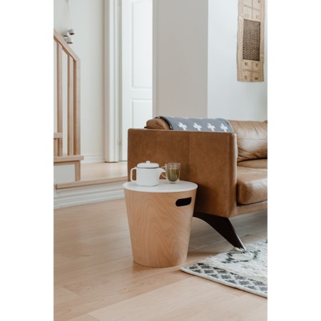 Stool Woodrow, 405 × 405 × 410 mm, color natural wood-12