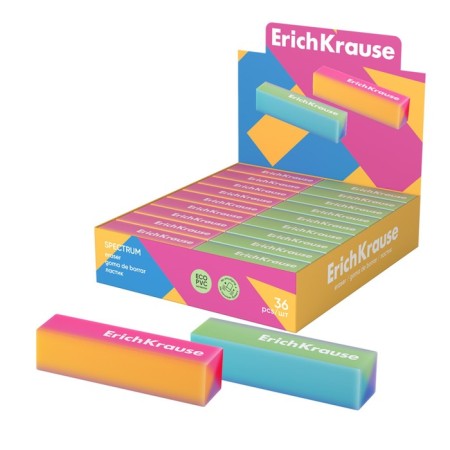 E Lastik Erichkrause "Spectrum", 60 x 15 x 15 mm, eco-pvc, mix
