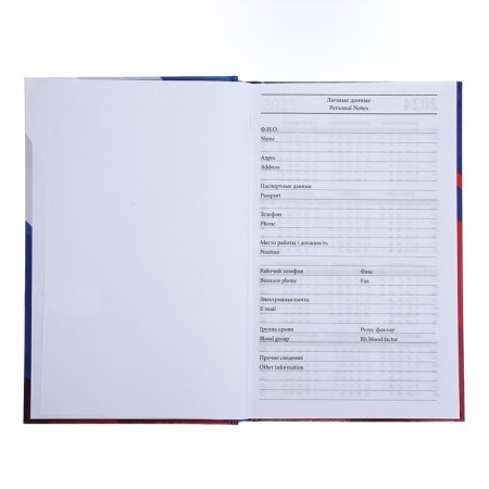 Deliciper of Leduced A5, 128 sheets "Russia", hard cover, glossy lamination-13