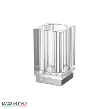 Table glass, glass; chrome - rhinestones, lineag