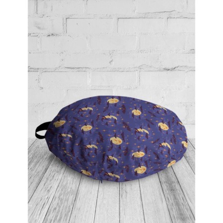 Pillow Sidushka "Cunning Moon and Month", decorative, d = 52 cm-1