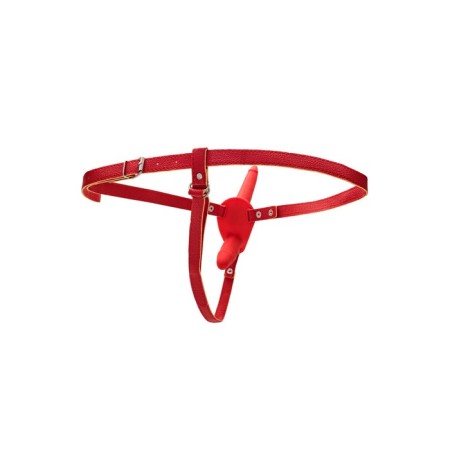 Strapon at the Black & Red BY Toyfa, silicone, 24 cm, red color red-1