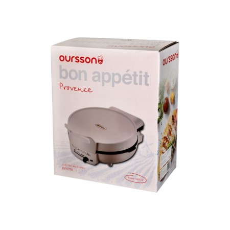 Electric grill Oursson EG0702/PC "Provence Coffee", 1650 W, anti -stick coating, coffee color-10